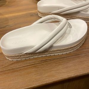 Brand New in Box- Vince Forest platform thong sandals